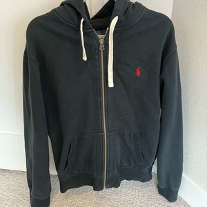 Polo Ralph Lauren Full Zip Hoodie XL Black